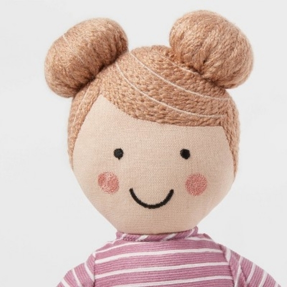 Decorative Kids' Pillow Striped Purple - Pillowfort™: Novelty Plush, Recycled - Picture 3 of 4